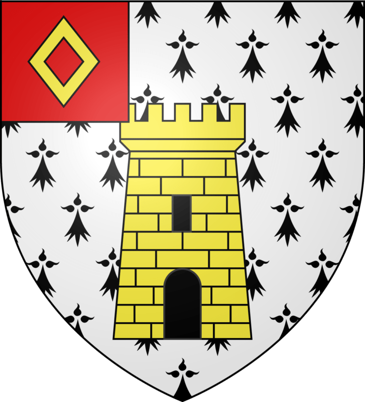 Blason de la commune de Sainte-Brigitte.