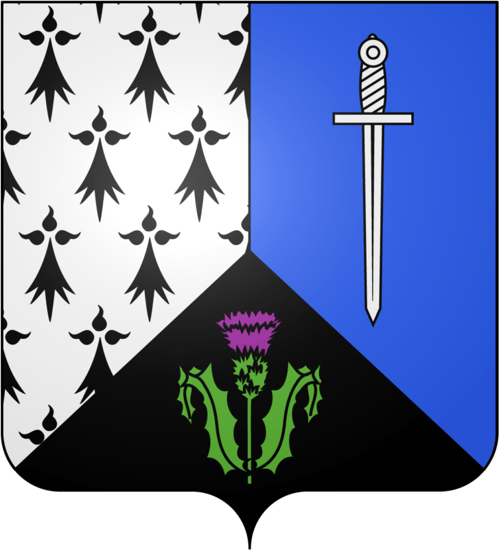 Blason de la commune de Aucaleuc.