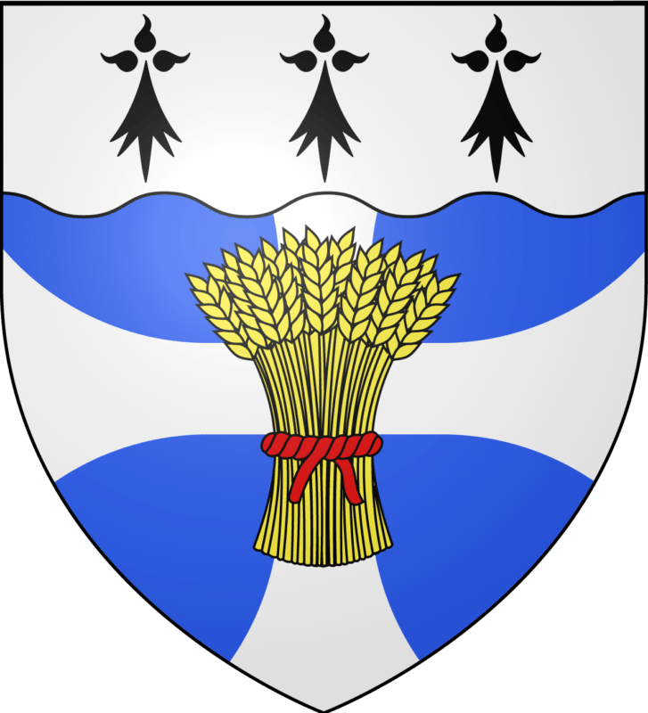 Blason de la commune de Poullan-sur-Mer.