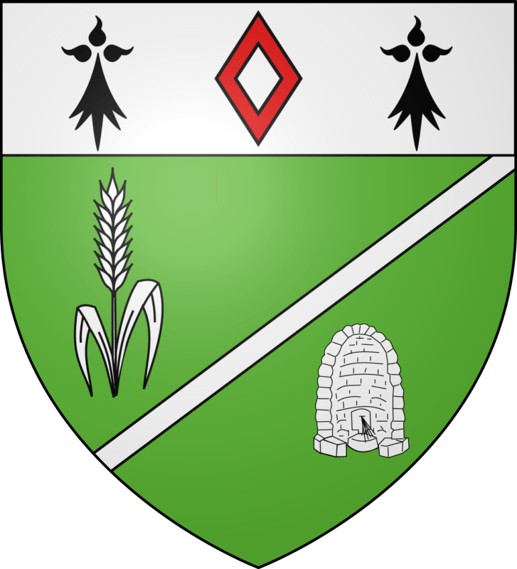 Blason de la commune de Grandchamps-des-Fontaines.