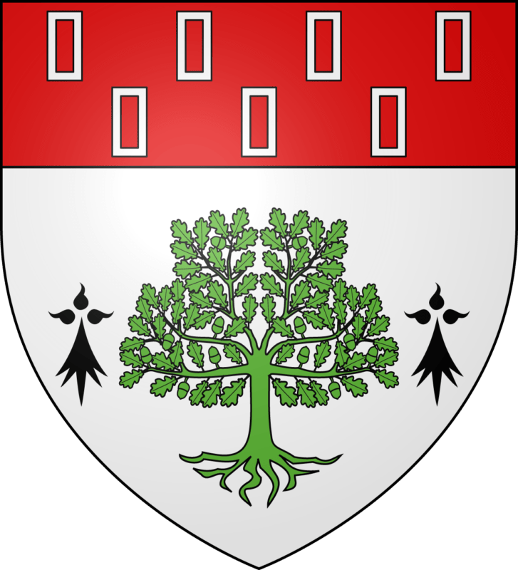 Blason de la commune de Le Saint.