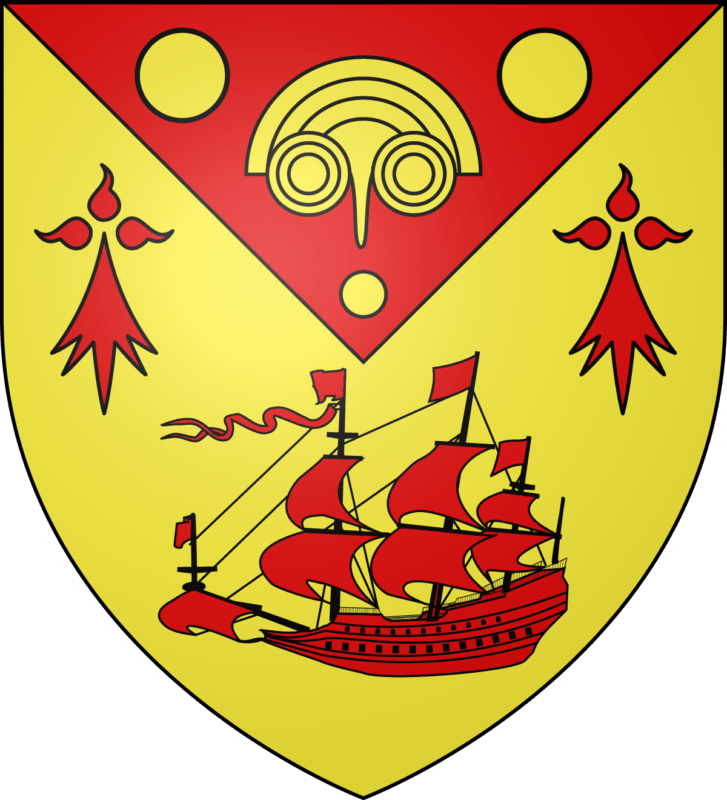 Blason de la commune de Plozévet.
