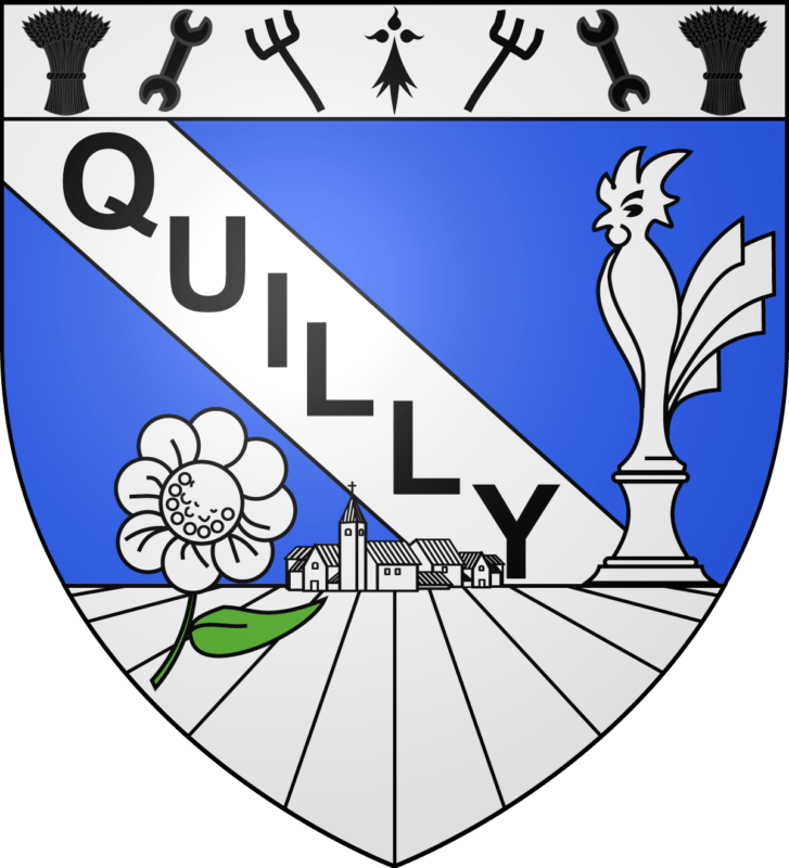 Blason de la commune de Quilly.