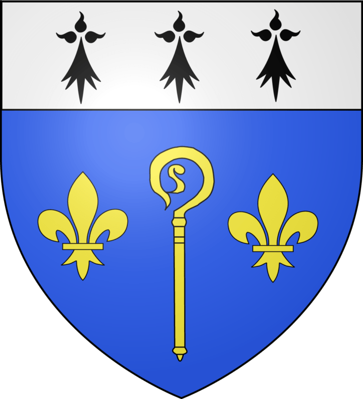 Blason de la commune de Saint-Julien-de-Vouvantes.