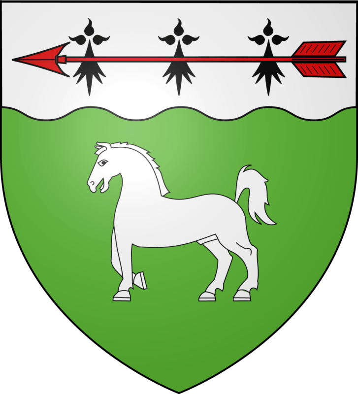 Blason de la commune de Saint-Ségal.