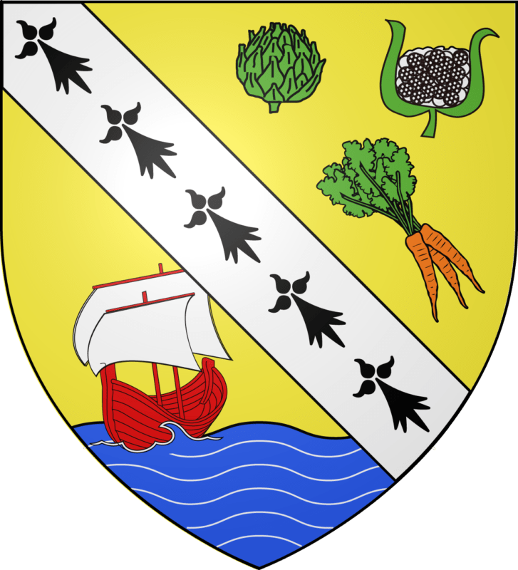 Blason de la commune de Santec.