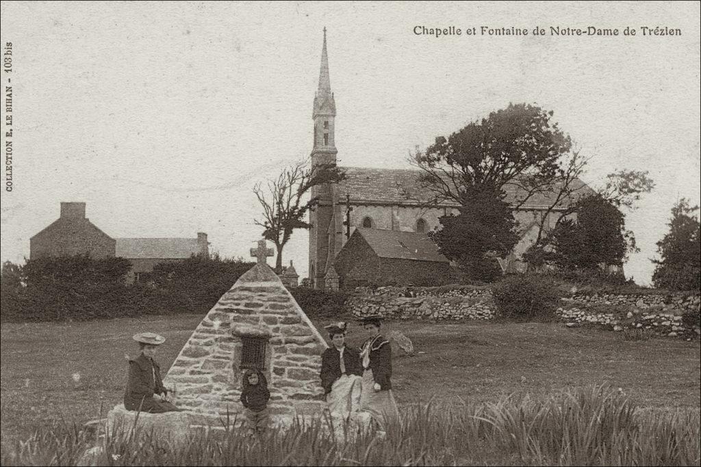 La chapelle et la fontaine Notre-Dame de Trézien sur la commune de Plouarzel