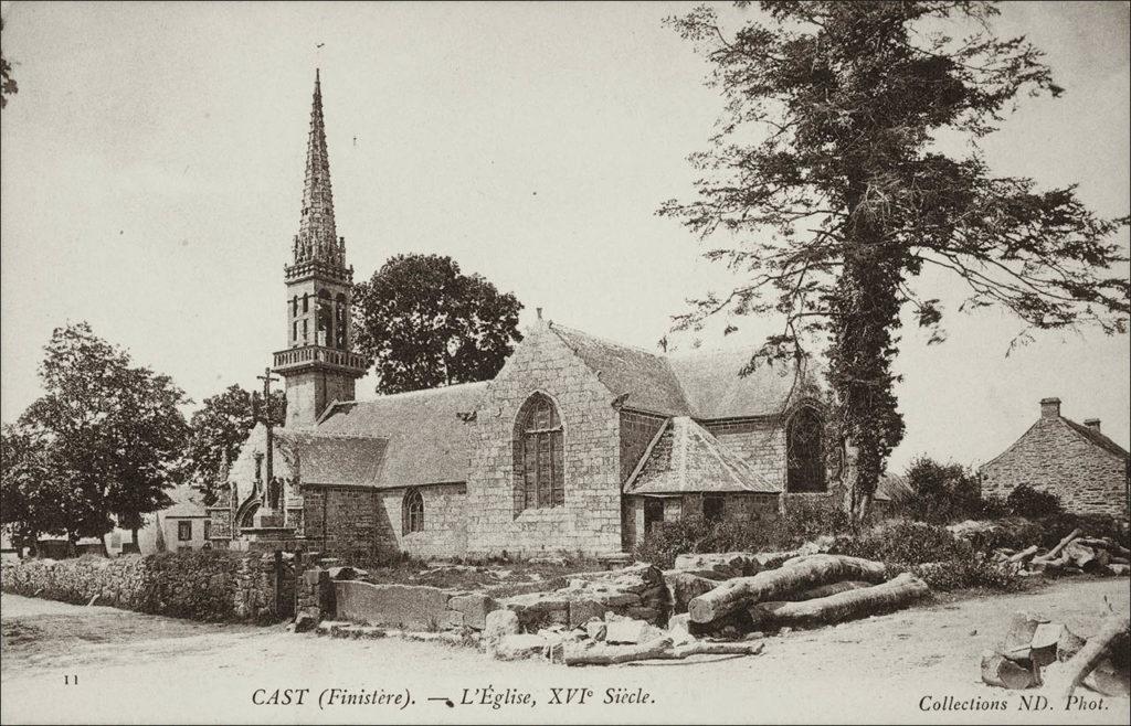 L'église Saint-Jérôme sur la commune de Cast.