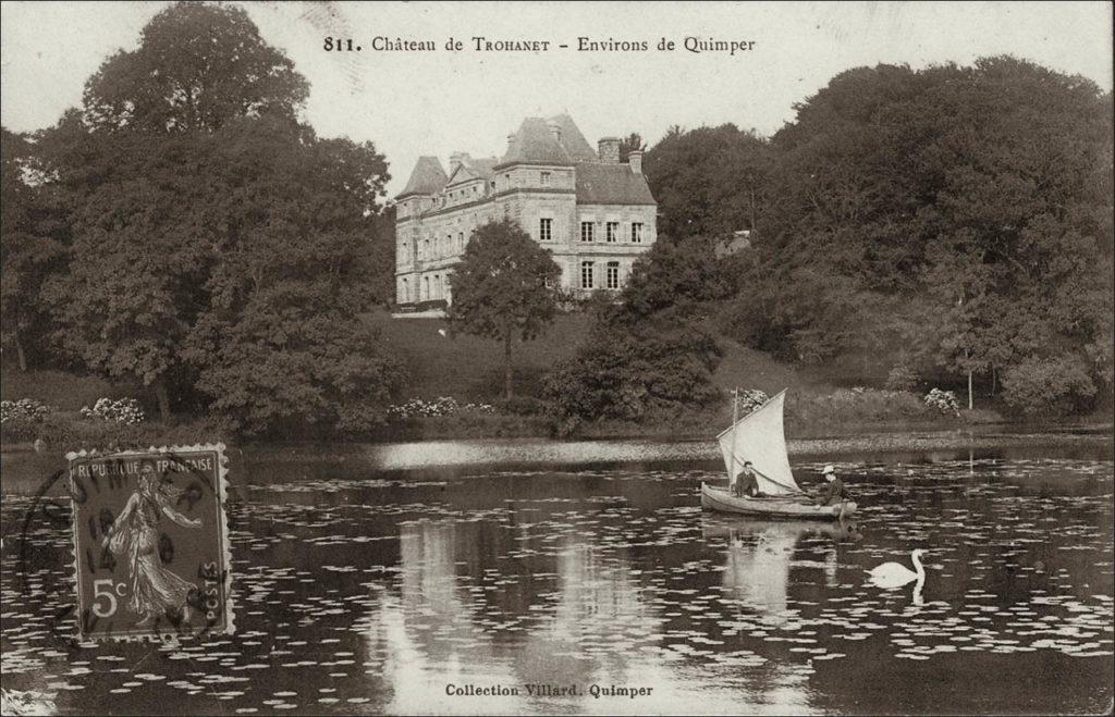 Le château de Trohanet sur la commune de Langolen.