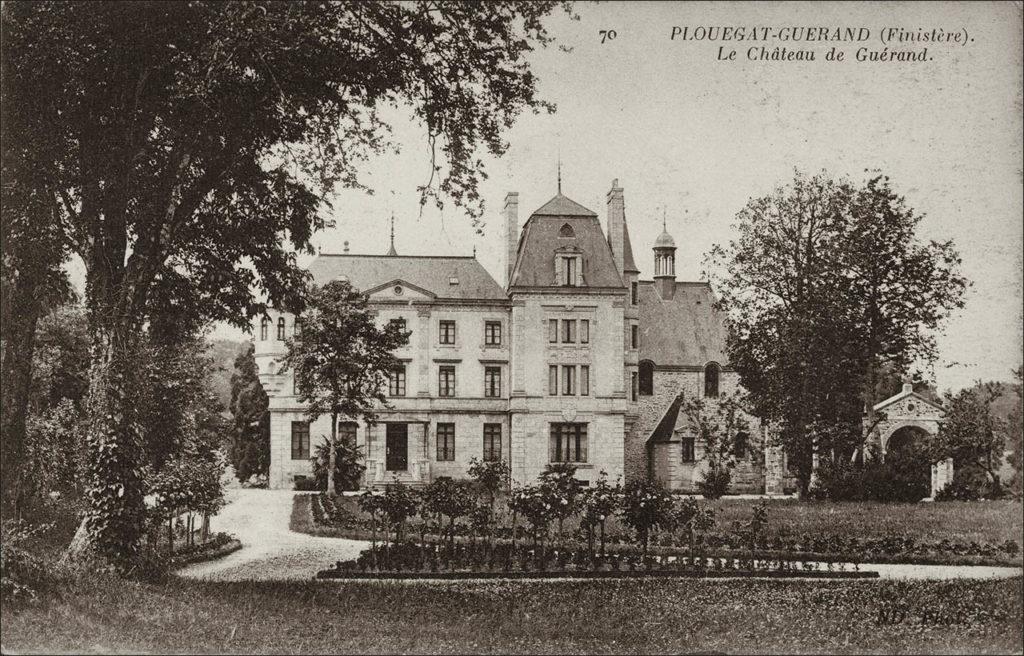 Le château de Guérand sur la commune de Plouégat-Guérand.