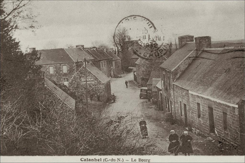 Le bourg de Calanhel au début des années 1900.