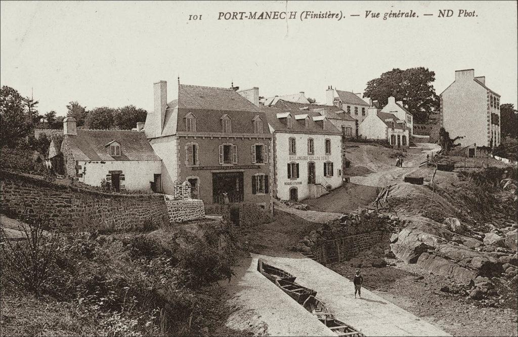 Le Port Manec'h sur la commune de Névez au début des années 1900.