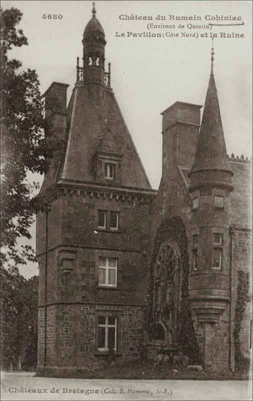 Le pavillon du château du Rumain sur la commune de Cohiniac au début des années 1900.