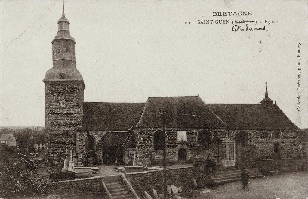 L'église Sainte-Marie-Madeleine sur la commune de Saint-Guen au début des années 1900.