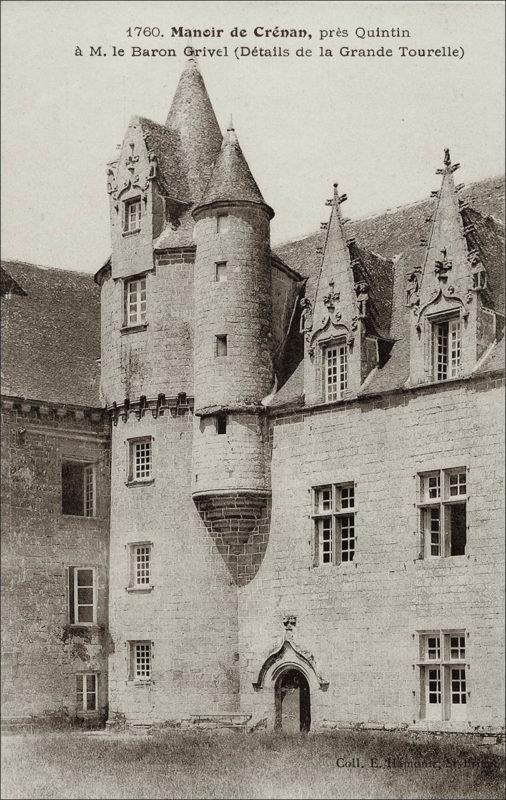 Le manoir de Crénann sur la commune de Le Fœil au début des années 1900.