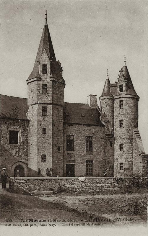 Le manoir du Traou sur la commune de Le Merzer au début des années 1900.