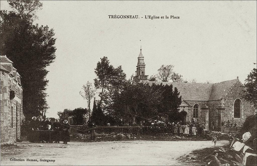 L'église Notre-Dame sur la commune de Trégonneau au début des années 1900.