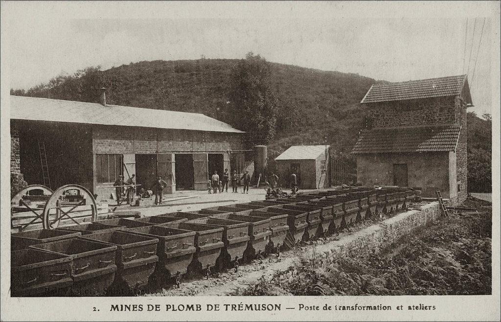La mine de plomb sur la commune de Trémuson au début des années 1900.