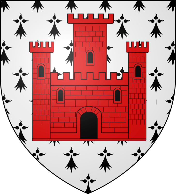 Blason de la commune de Jugon-les-Lacs;