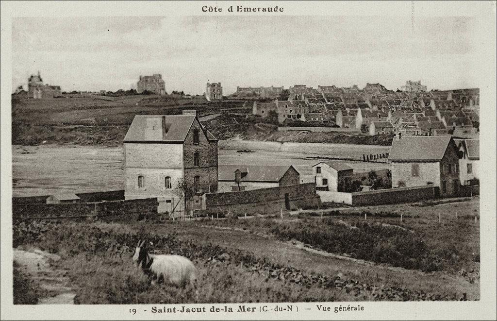 Le village de Saint-Jacut-de-la-Mer au début des années 1900.