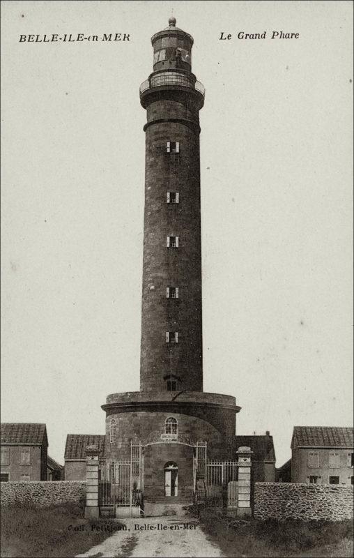 Le grand phare, sur la commune de Bangor sur Belle-Île-en-Mer au début des années 1900.