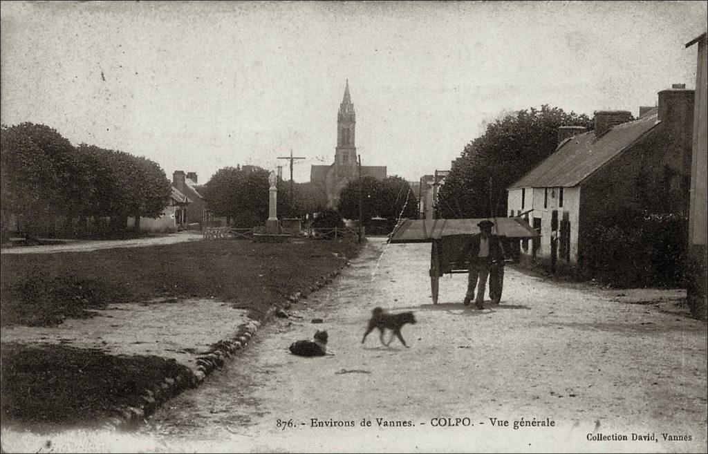 Vue générale du bourg de Colpo au début des années 1900.