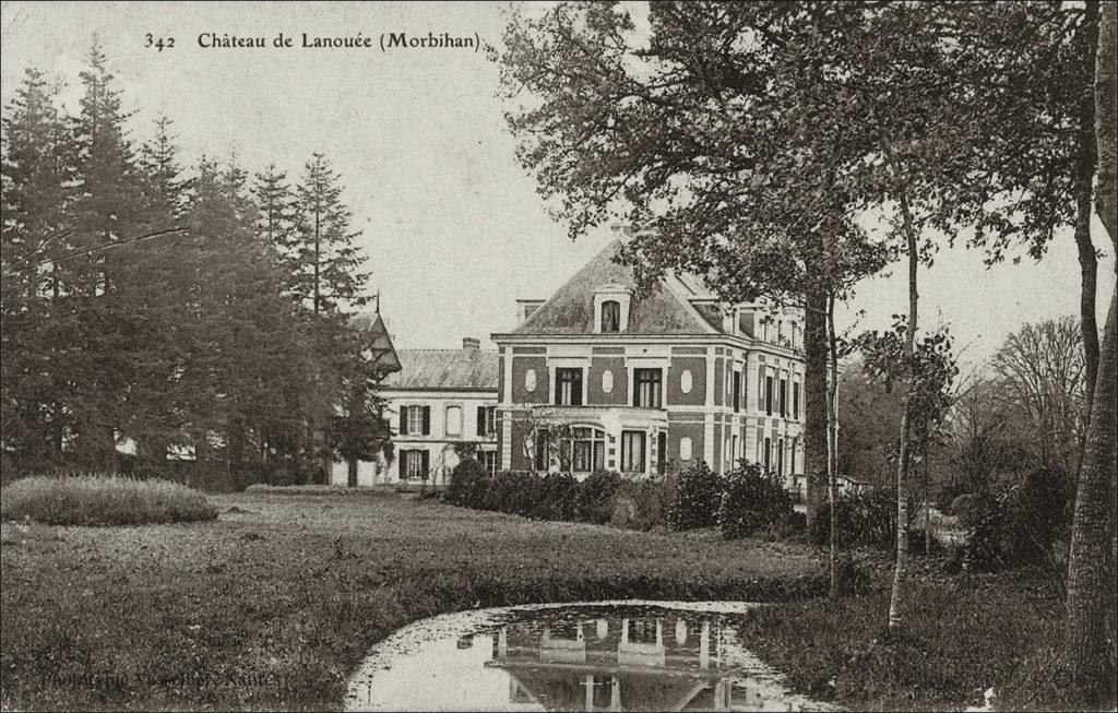 Vue du château de Lannouée au début des années 1900.