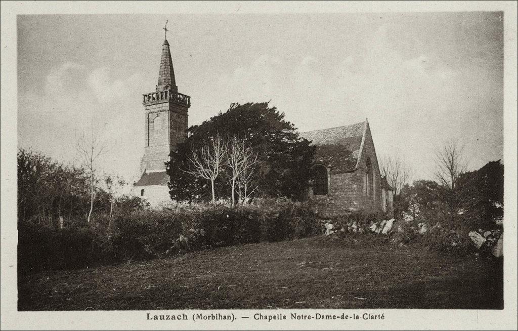 La Chapelle-Notre-Dame-de-la-Clarté sur la commune de Lauzach au début des années 1900.