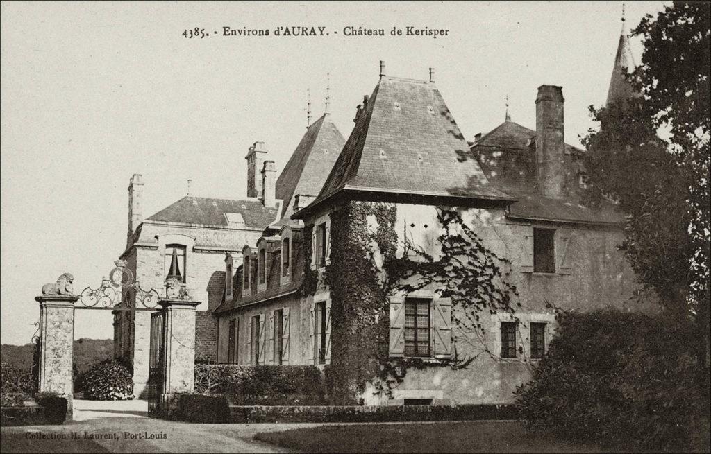Le château de Kerisper sur la commune du Bono au début des années 1900.
