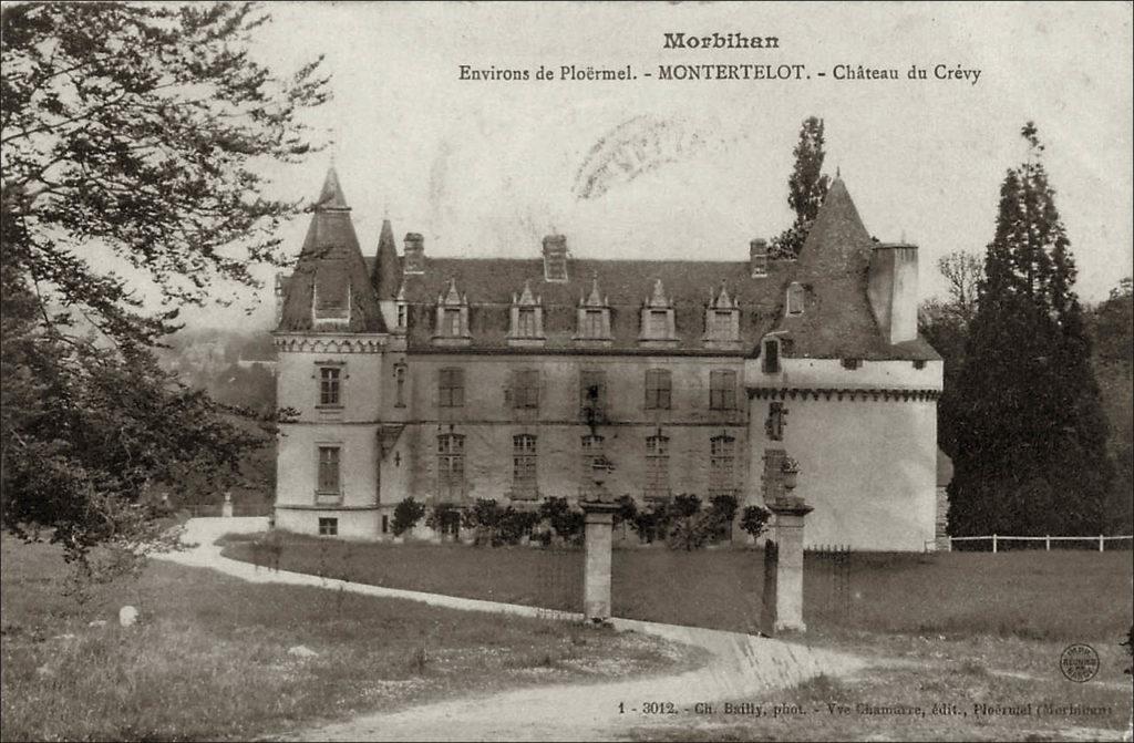 Le château du Crévy sur le territoire de la commune de Montertelot au début des années 1900.