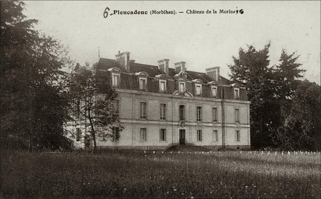 Le château de la Morinais sur la commune de Pleucadeuc au début des années 1900.