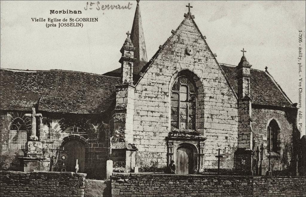 La chapelle de Saint-Gobrien sur la commune de Saint-Servant au début des années 1900.