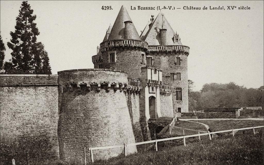 Le château de Landal sur la commune de La Boussac au début des années 1900.
