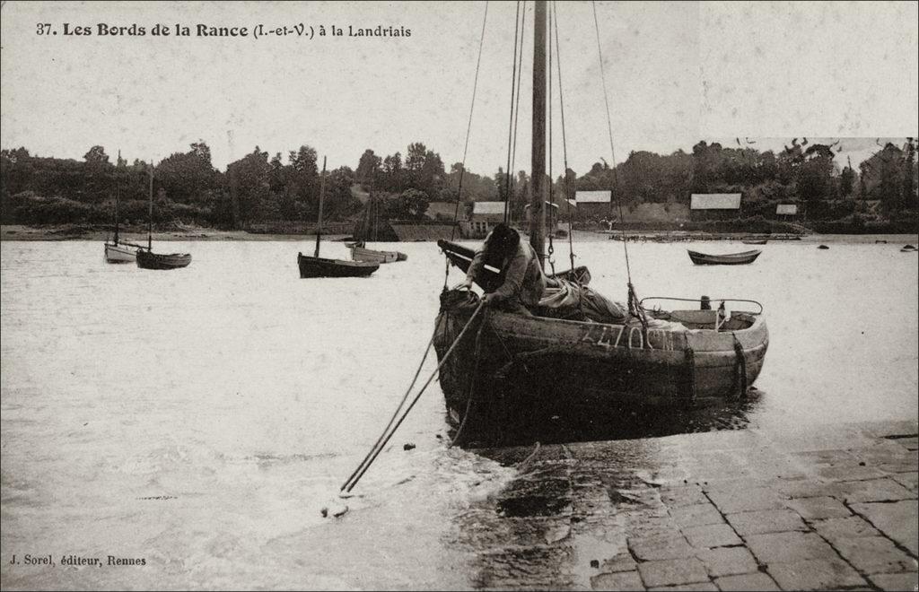 Les bords de la Rance sur la commune de Le Minihic-sur-Rance au début des années 1900.