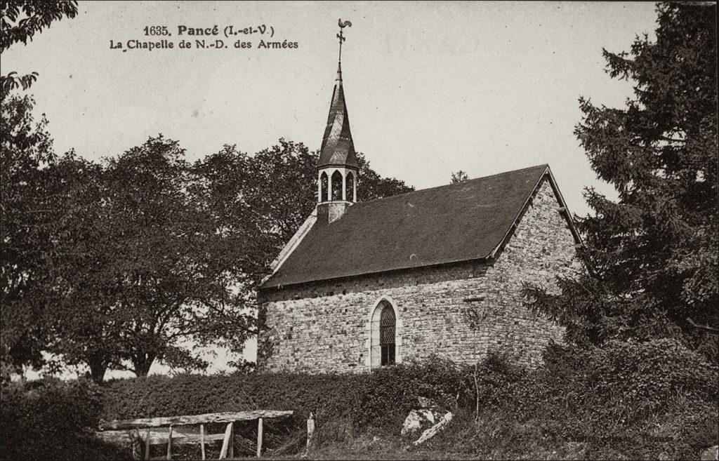 La Chapelle Saint-Melaine sur la commune de Pancé au début des années 1900.