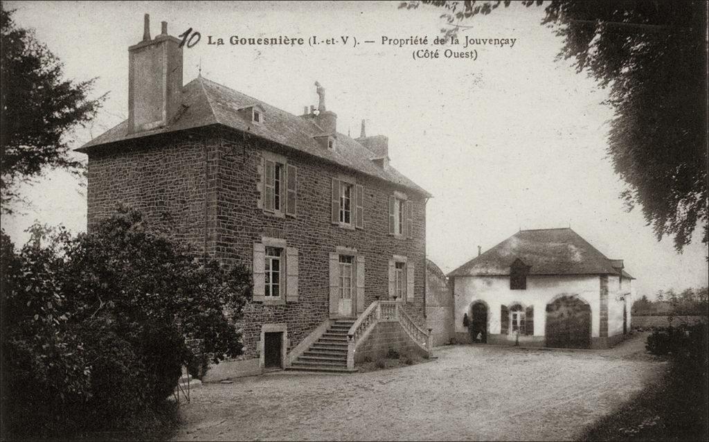 La propriété de la Jouvençay sur la commune de La Gouesnière au début des années 1900.