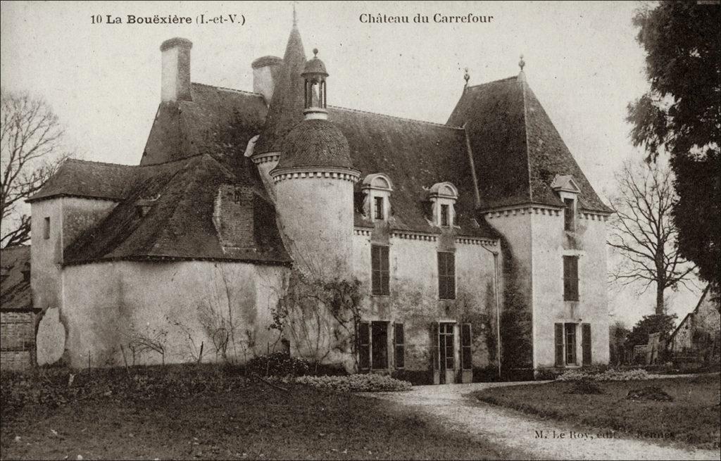 Le château du Carrefour sur la commune de la Bouëxière au début des années 1900.
