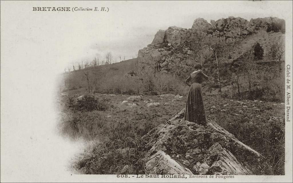 Le Saut Rolland sur la commune de Luitré-Dompierre au début des années 1900.