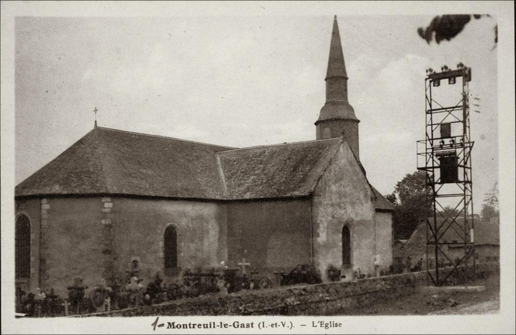 La chapelle Saint-Sulpice sur la commune de Montreuil-le-Gast au début des années 1900.