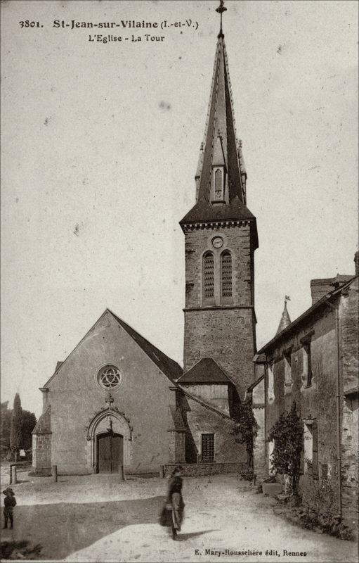 Le bourg de Saint-Jean-sur-Vilaine au début des années 1900.
