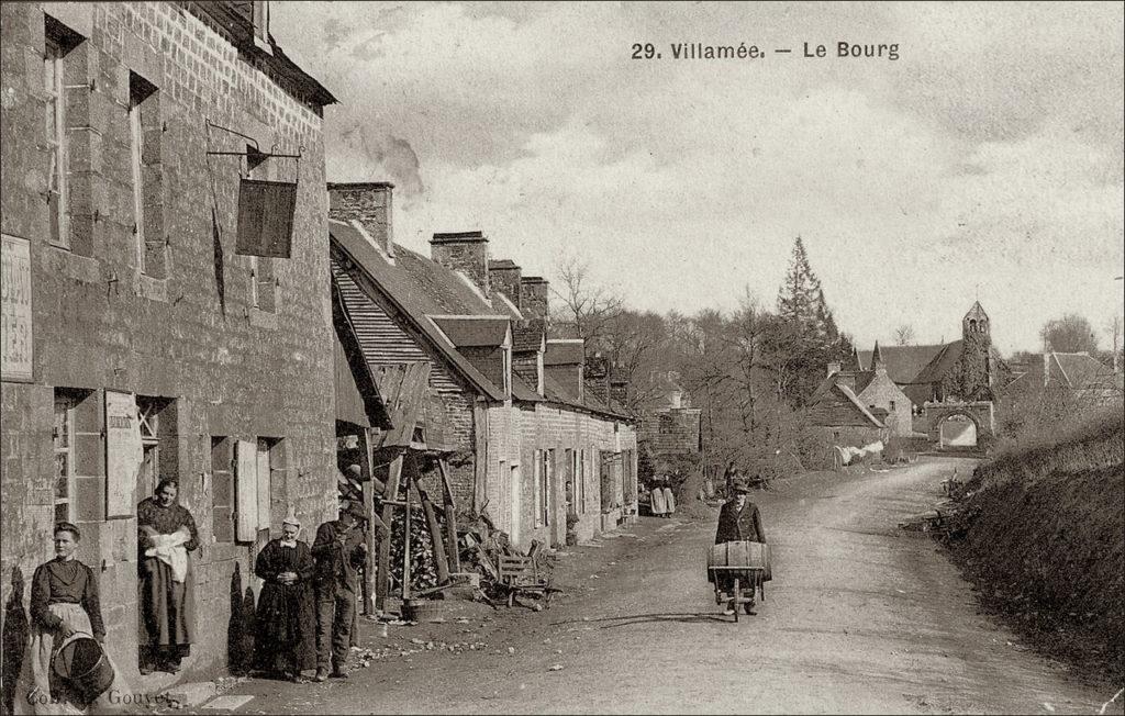 Le bourg de Villamée au début des années 1900.