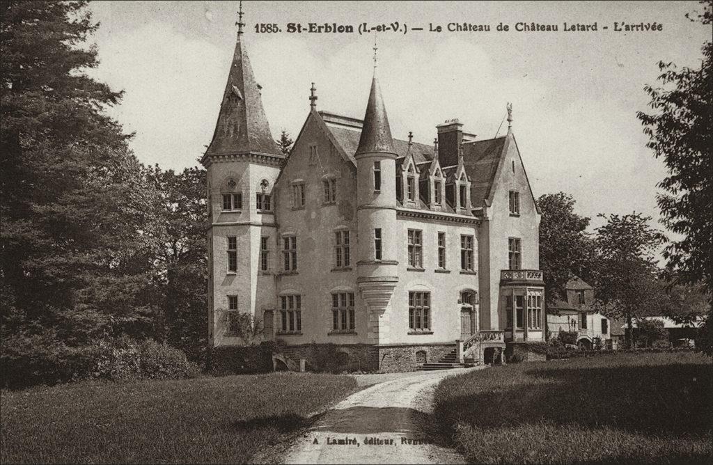 Le château Letard sur la commune de Saint-Erblon (35).