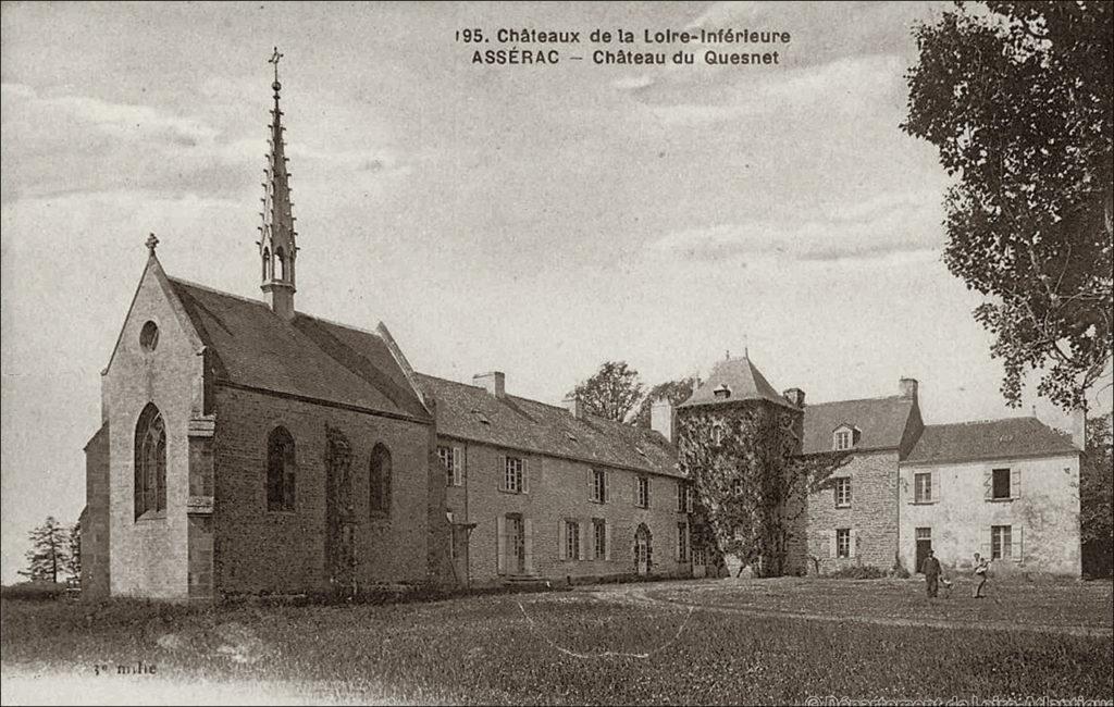 La château du Quesnet sur la commune d'Assérac dans les années 1900.