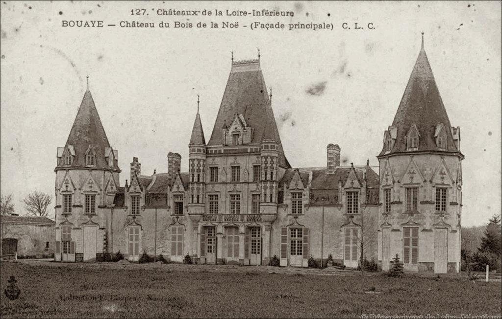 Le château du Bois de la Noë sur la commune de Bouaye dans les années 1900.