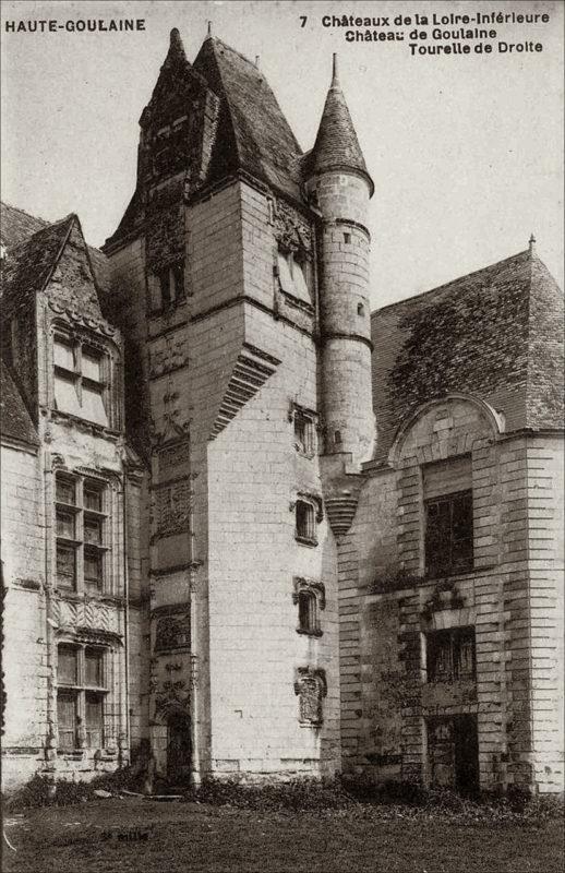 Le château de Goulaine sur la commune de Haute-Goulaine dans les années 1900.