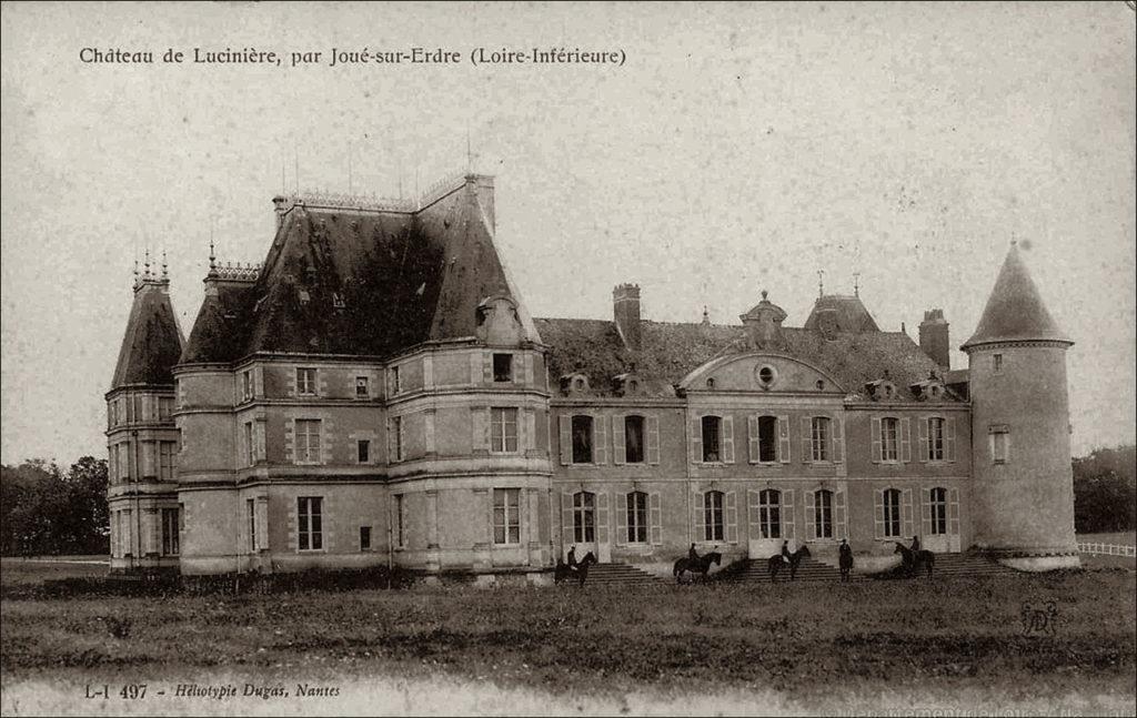 La château de Lucinière à Joué-sur-Erdre dans les années 1900.
