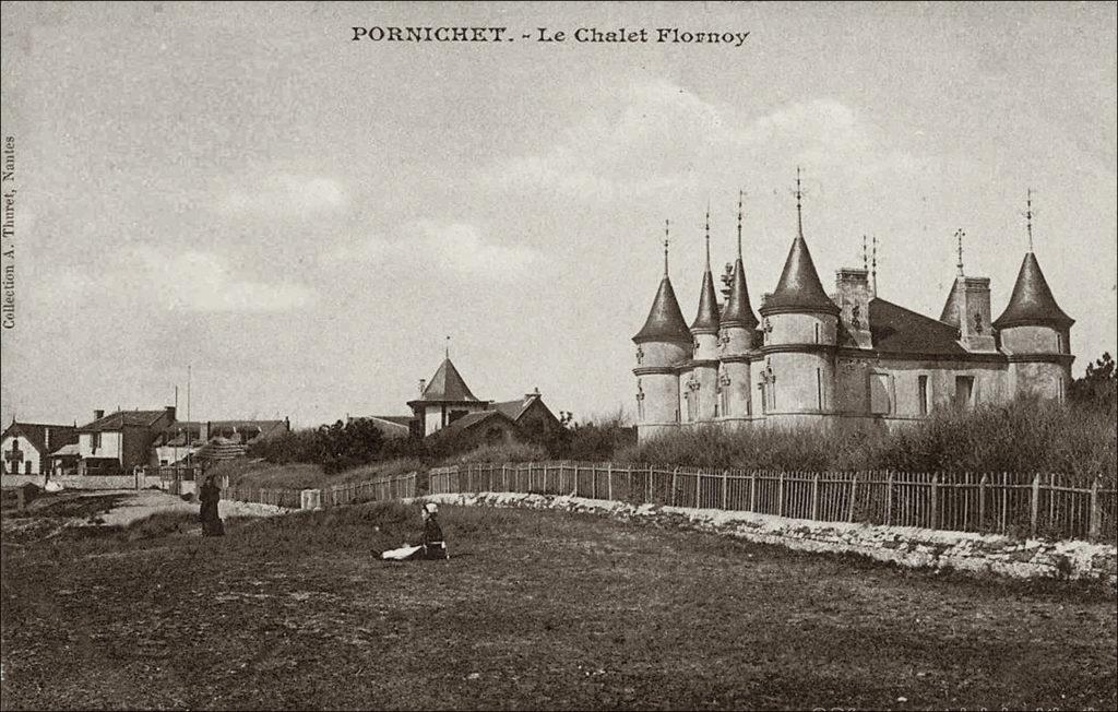 Le château Flornoy sur la commune de Pornichet dans les années 1900.