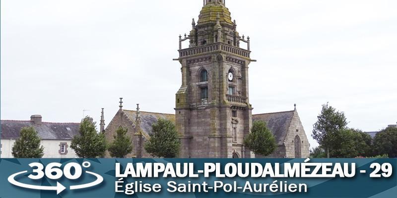 Visite virtuelle de l'église de Lampaul-Ploudalmézeau dans le Finistère.