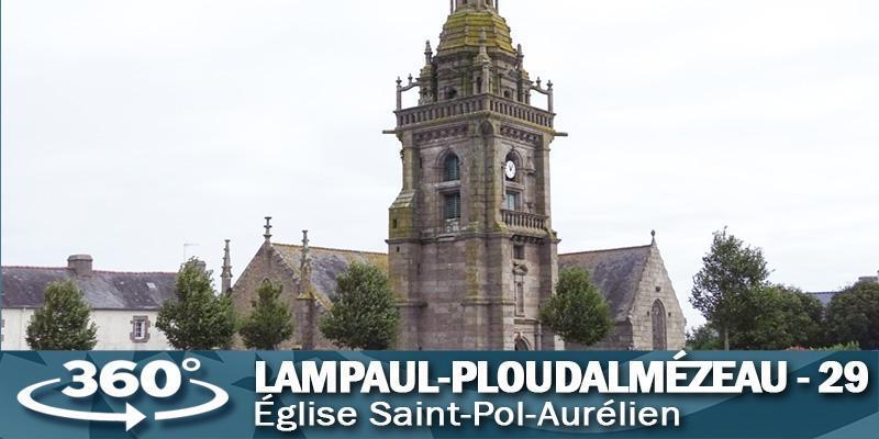 L'église de Lampaul-Ploudalmézeau dans le Finistère.