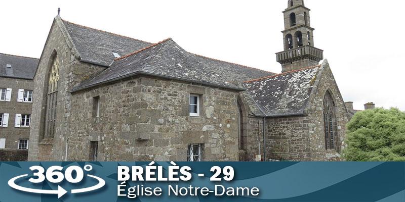 Visite virtuelle de l'église Notre-Dame à Brélès dans le Finistère.